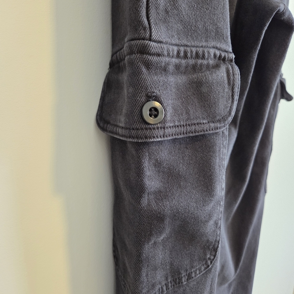 Wilfred Free Aritzia Black Cargo Pants Women’s Size 6 Adjustable Ankle - Picture 7 of 9